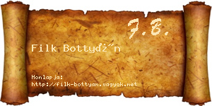 Filk Bottyán névjegykártya