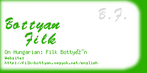 bottyan filk business card